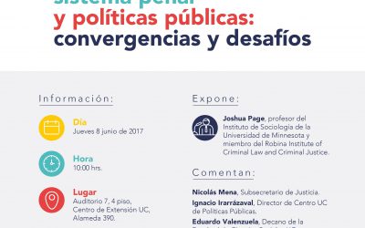 Seminario “Academia, sistema penal y políticas públicas: convergencias y desafíos”. Joshua Page, profesor del Instituto de Sociología de la Universidad de Minnesota y miembro del Robina Institute of Criminal Law and Criminal Justice.