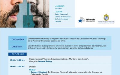 “Ilusión de Justicia” de Jerome Butting en conjunto con Defensoría Penal Pública